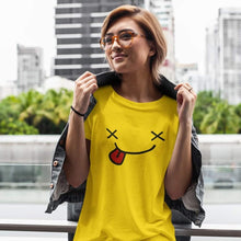 Load image into Gallery viewer, Sghetti Face Yellow Unisex Tee