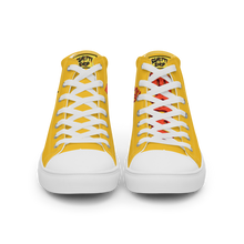 Load image into Gallery viewer, Super Saucy Sghetti Face Men’s high top Spaghetti canvas shoes