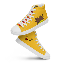 Load image into Gallery viewer, Super Saucy Sghetti Face Men’s high top Spaghetti canvas shoes