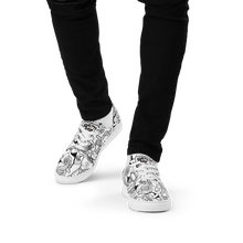 Load image into Gallery viewer, Spaghetti Comic B&W Men’s canvas shoes
