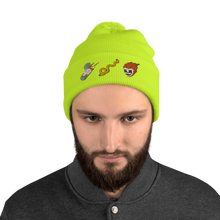 Load image into Gallery viewer, Prison Tatt-Hatt Pom-pom Beanie