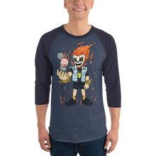 Load image into Gallery viewer, Extra-Saucy Sghetti Skull Unisex 3/4 Sleeve Baseball Shirt