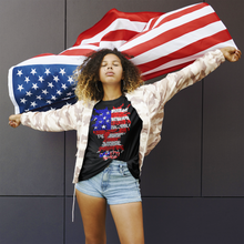 Load image into Gallery viewer, American Flag Sghetti-Head Unisex Tee