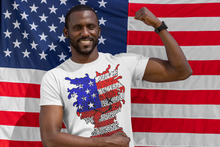 Load image into Gallery viewer, American Flag Sghetti-Head Unisex Tee