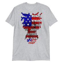 Load image into Gallery viewer, American Flag Sghetti-Head Unisex Tee