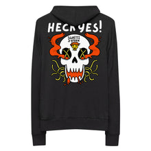 Load image into Gallery viewer, SghettiMania Saucin' Skull Spaghetti Lightweight zip hoodie