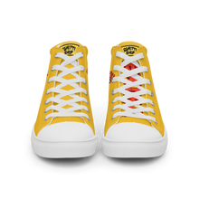 Load image into Gallery viewer, Super Saucy Sghetti Face Women’s high top canvas Spaghetti shoes