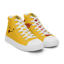 Load image into Gallery viewer, Super Saucy Sghetti Face Women’s high top canvas Spaghetti shoes