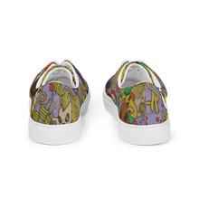 Load image into Gallery viewer, Vintage Comic Women’s lace-up spaghetti canvas shoes