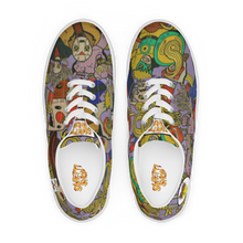 Load image into Gallery viewer, Vintage Comic Women’s lace-up spaghetti canvas shoes