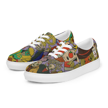 Load image into Gallery viewer, Vintage Comic Women’s lace-up spaghetti canvas shoes
