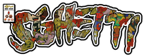 Load image into Gallery viewer, Sghetti Logo Vintage Comic Cut-out 3/4 sleeve shirt
