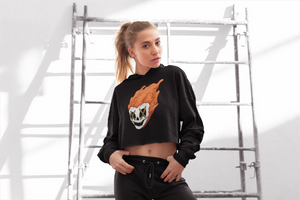 Extra-Saucy Skull Crop Hoodie