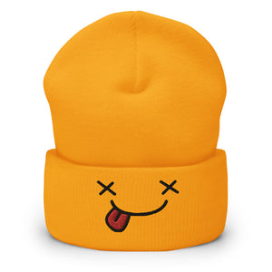 Sghetti Face Yellow Cuffed Beanie