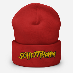 SghettiMania (Red) Cuffed Beanie