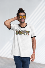 Load image into Gallery viewer, Sghetti Logo Vintage Comic Cut-out 3/4 sleeve shirt Ringer Tee
