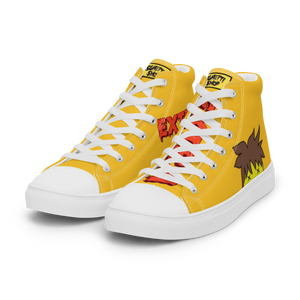 Super Saucy Sghetti Face Men’s high top Spaghetti canvas shoes