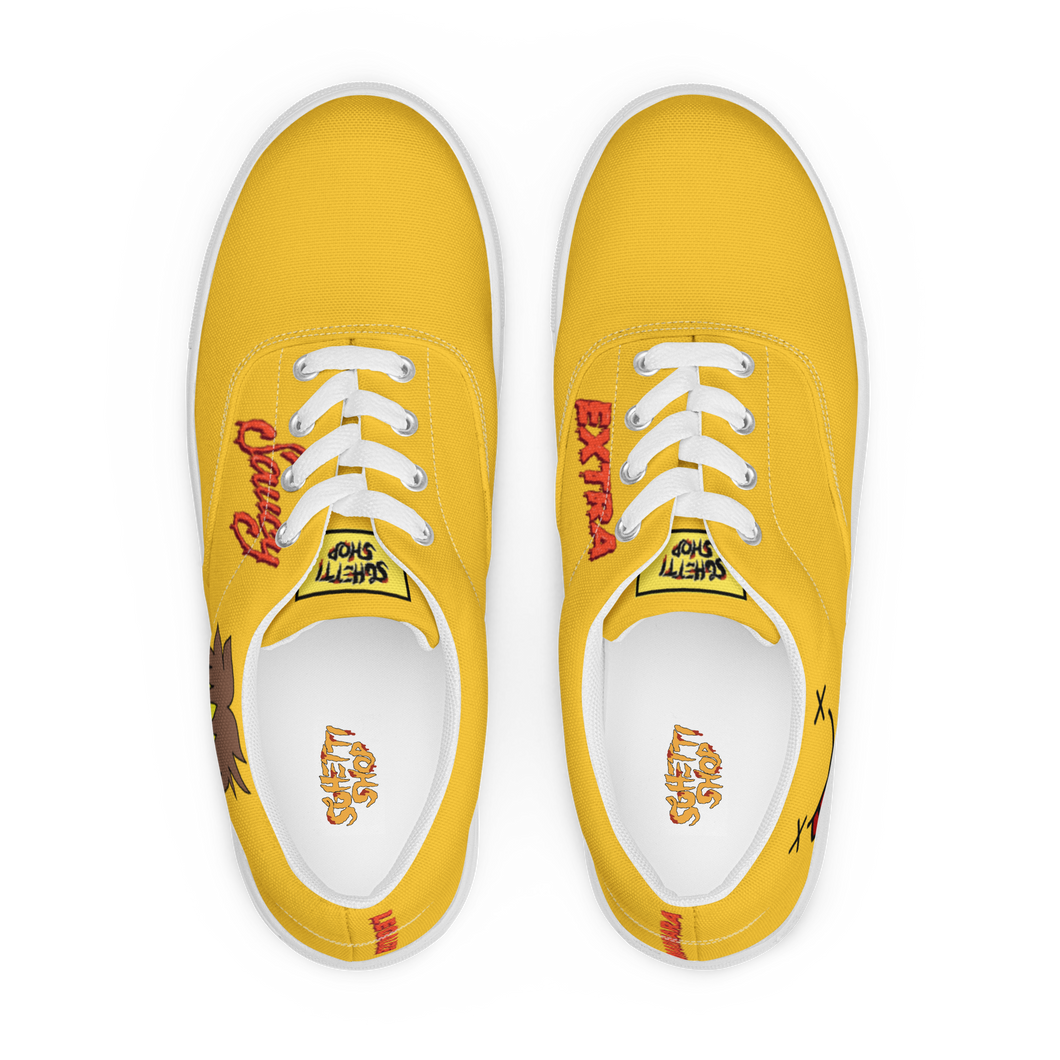 Super Saucy Sghetti Face Men’s Spaghetti canvas shoes