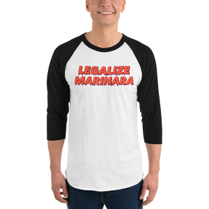 Legalize Marinara 3/4 sleeve Raglan Baseball shirt