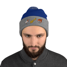 Load image into Gallery viewer, Prison Tatt-Hatt Pom-pom Beanie
