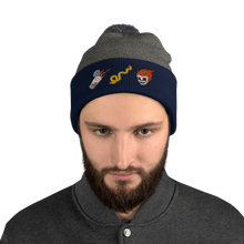 Load image into Gallery viewer, Prison Tatt-Hatt Pom-pom Beanie
