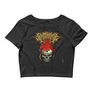 Saucy Sghetti Skull Crop Top