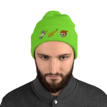 Load image into Gallery viewer, Prison Tatt-Hatt Pom-pom Beanie
