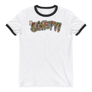 Sghetti Logo Vintage Comic Cut-out 3/4 sleeve shirt Ringer Tee