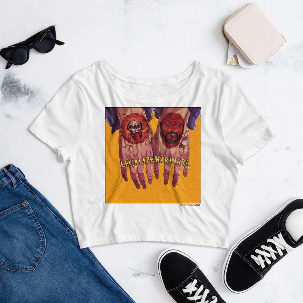 Legalize Marinara 'KNUX' Women’s Crop Tee