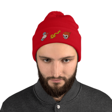 Load image into Gallery viewer, Prison Tatt-Hatt Pom-pom Beanie
