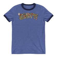 Load image into Gallery viewer, Sghetti Logo Vintage Comic Cut-out 3/4 sleeve shirt Ringer Tee
