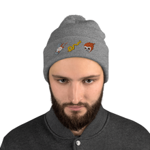 Load image into Gallery viewer, Prison Tatt-Hatt Pom-pom Beanie
