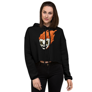 Extra-Saucy Skull Crop Hoodie