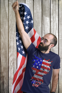 American Flag Sghetti-Head Unisex Tee