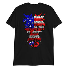 Load image into Gallery viewer, American Flag Sghetti-Head Unisex Tee
