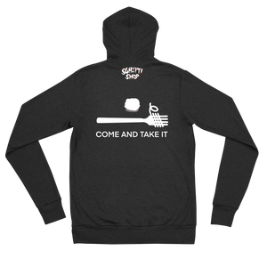 Come and Take It Lightweight Hoodie (White Print)