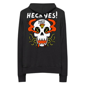 SghettiMania Saucin' Skull Spaghetti Lightweight zip hoodie