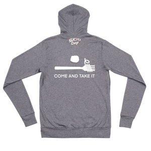 Come and Take It Lightweight Hoodie (White Print)