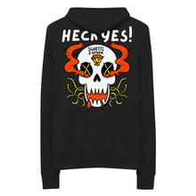 Load image into Gallery viewer, SghettiMania Saucin&#39; Skull Spaghetti Lightweight zip hoodie
