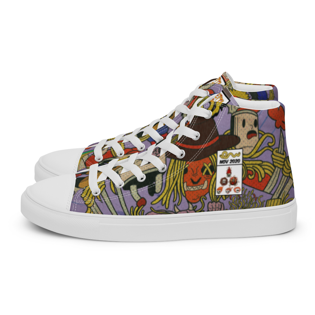 Women’s high top canvas shoes