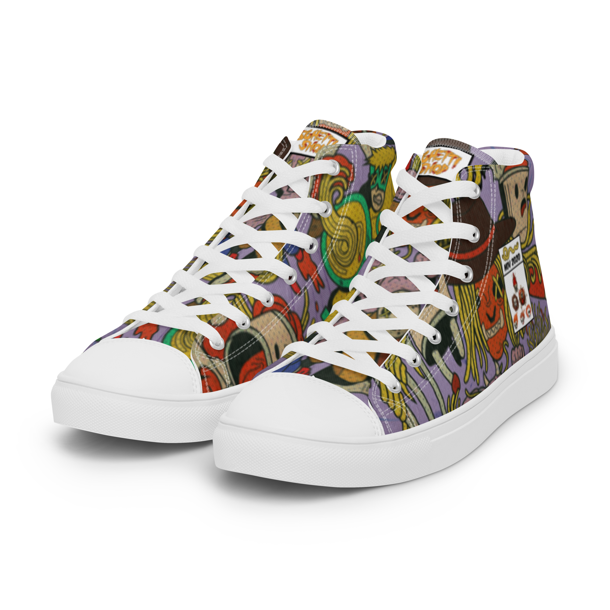 Women's high top canvas shoes – Sghetti Shop